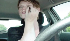 Applying makeup while driving: Yes, it's as stupid as it sounds, but columnist Steve Wallace saw that and more on a recent trip to Kamloops. Statistics show distracted driving causes more deaths annually than drunk driving.  Photograph by: Via YouTube